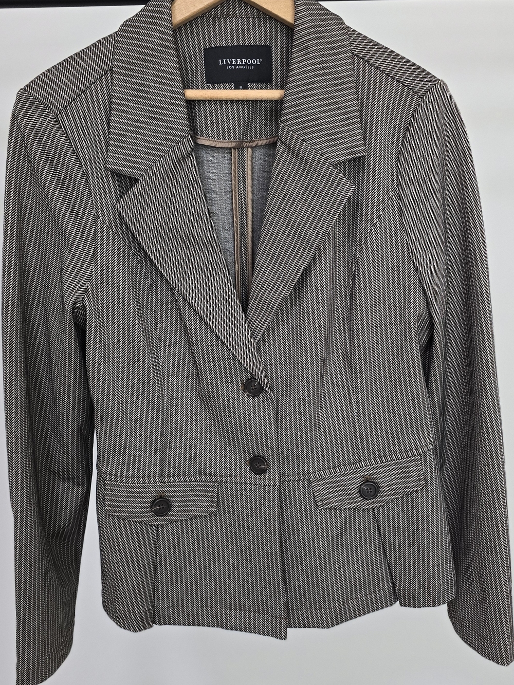 Liverpool Brown Pinstripe Tailored Women's Blazer